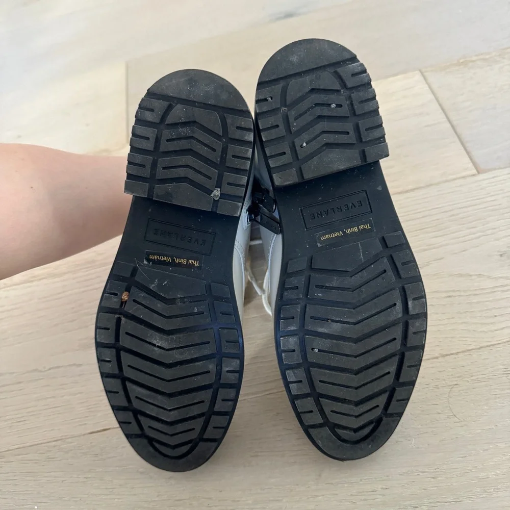 Everlane off-white moto combat boots - Picture 5 of 6